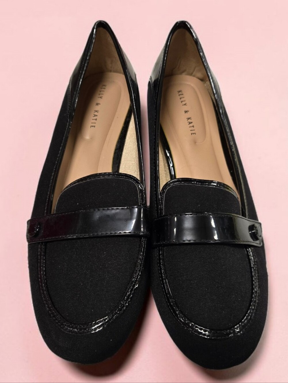 Kelly & Katie Black Loafers Size 9.5